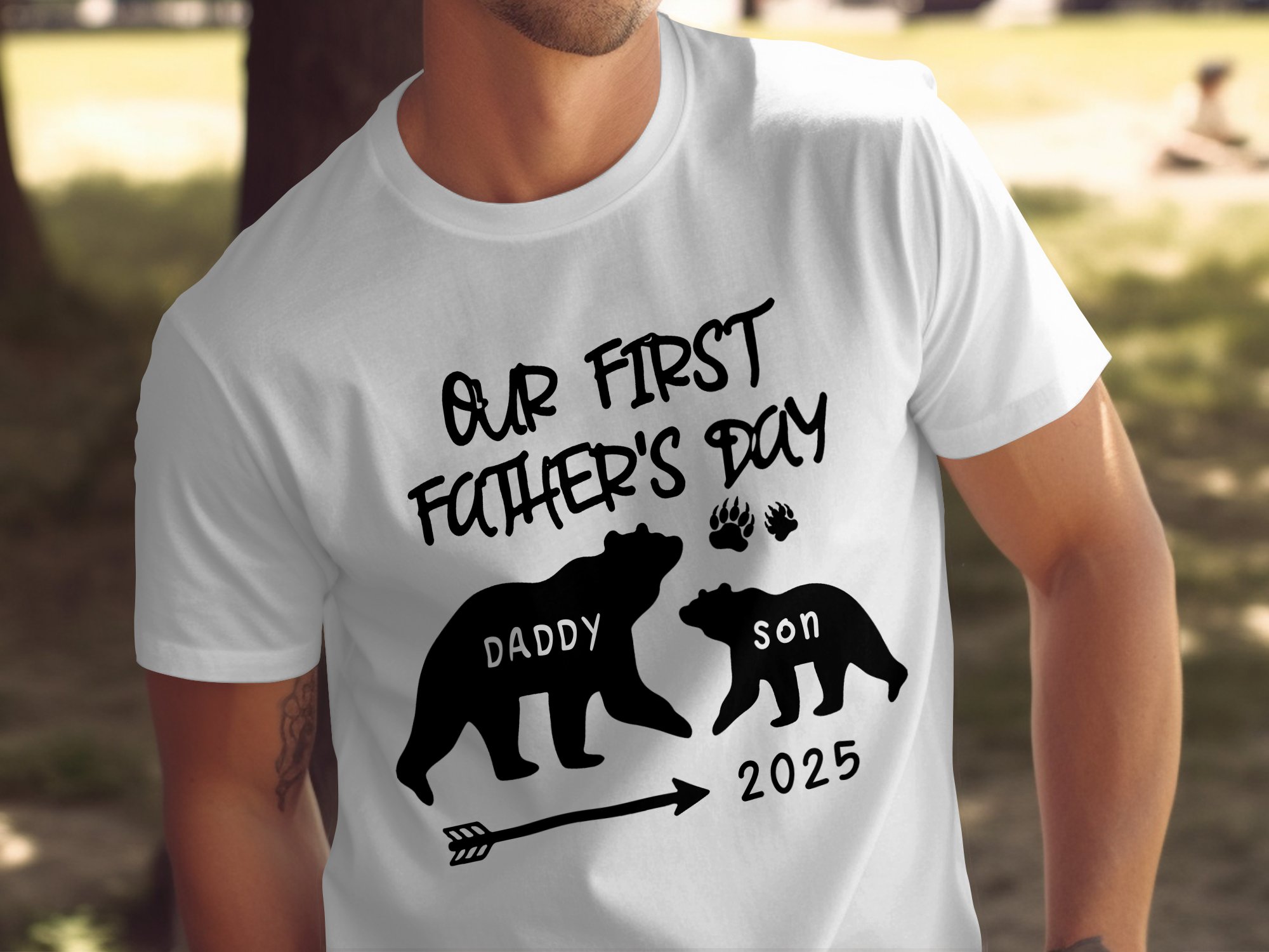 Our First Fathers Day 2025, Daddy Son Bears, Matching Outfit, New Dad Gift, T-Shirts, Digital Files, Fathers Day Gift, Papa Bear, Gift Idea - Image 2