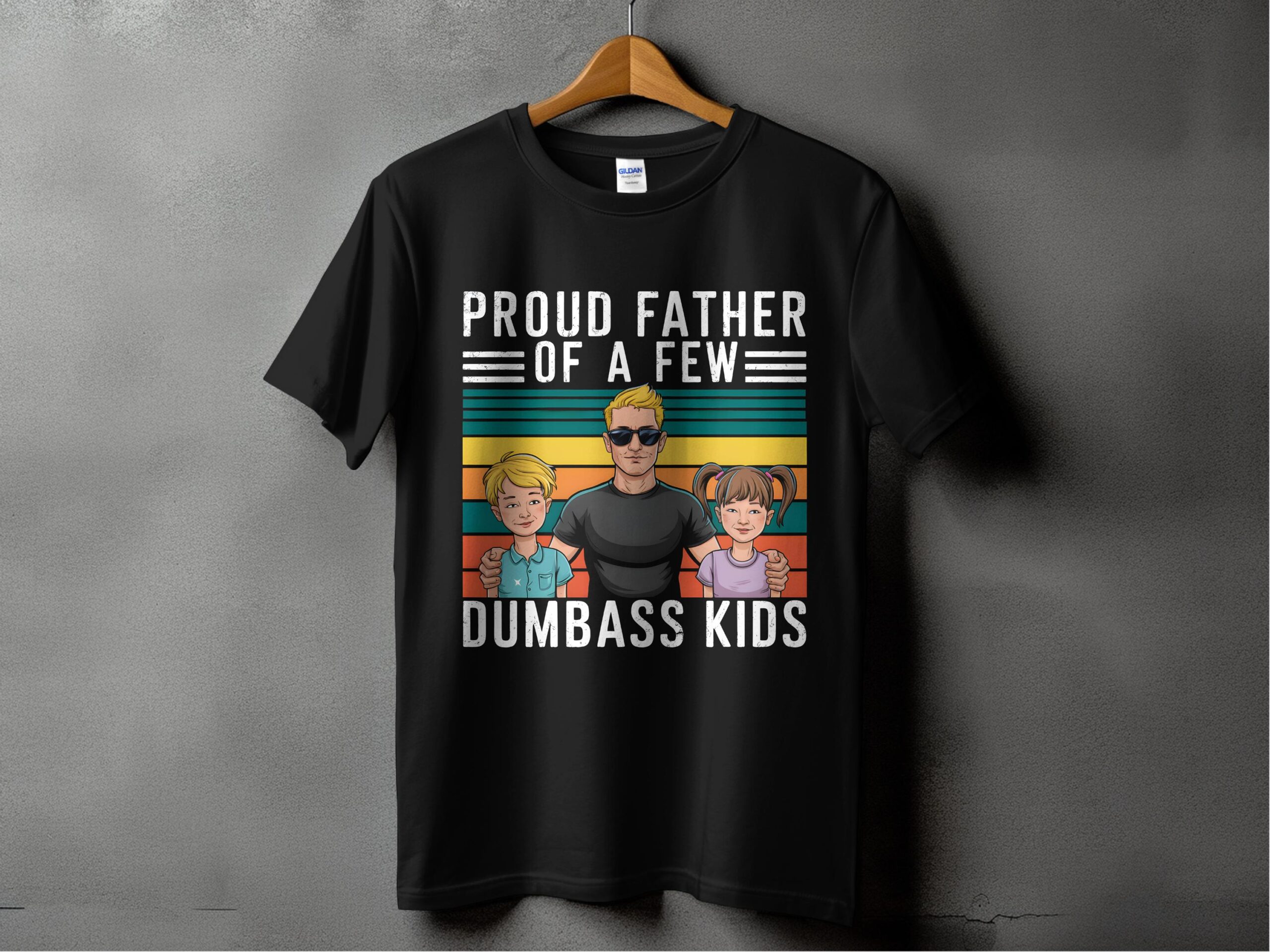 Proud Father of a Few T-Shirt, Funny Dad T-Shirt, Fatherhood Tee, Retro Father Gift, Parenting Humor, Dad Life Shirt - Image 2