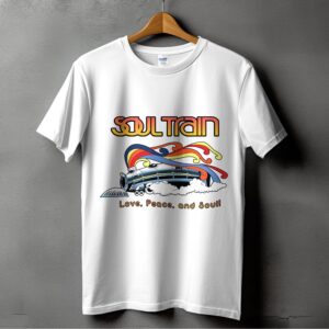 Soul Train T-Shirt, Digital Download, Retro Train Design, Love Peace and Soul, 70s Vibes, Groovy Design, Vintage Style Gift