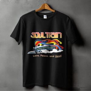 Soul Train T-Shirt, Digital Download, Retro Train Design, Love Peace Soul, 70s Vibe, Vintage Inspired, Cool Graphics, Funky Artwork
