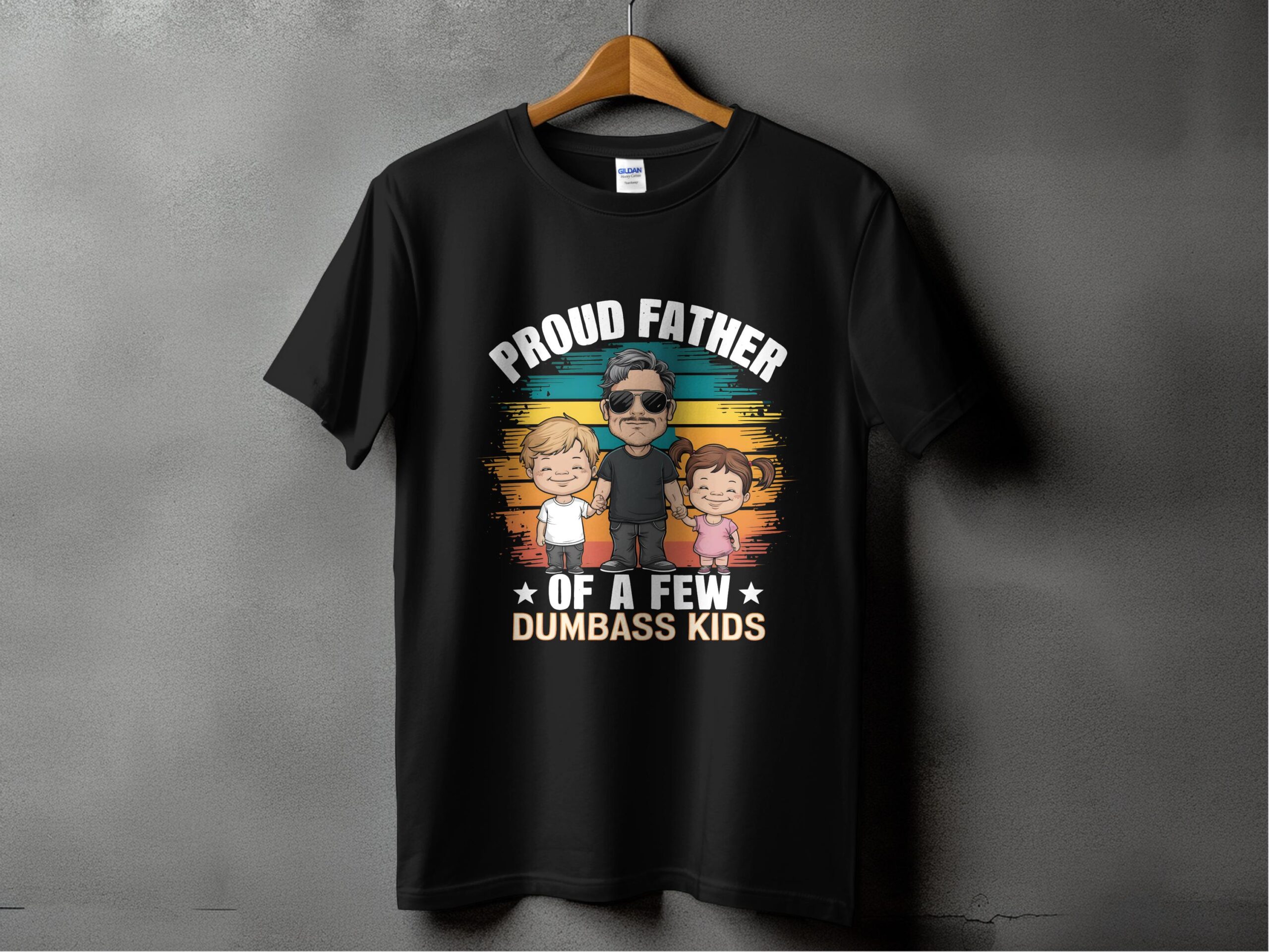 Proud Father T-Shirt, Funny Dad Shirt, Father of Kids Tee, Gift for Dad, Father's Day Gift, Dad Joke T-Shirt, Family T-Shirt - Image 2