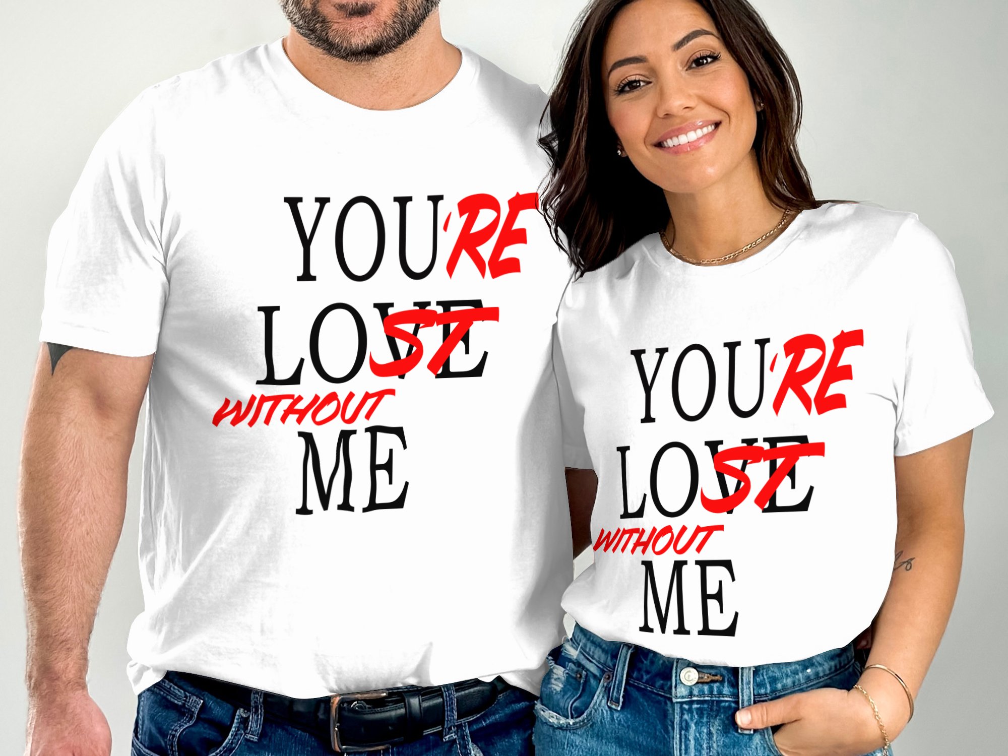 Youre Lost Without Me TShirt Design, Sarcastic Phrase Tee, Funny Digital Art, Unique Gift Idea, Trendy Apparel, Custom Print - Image 2