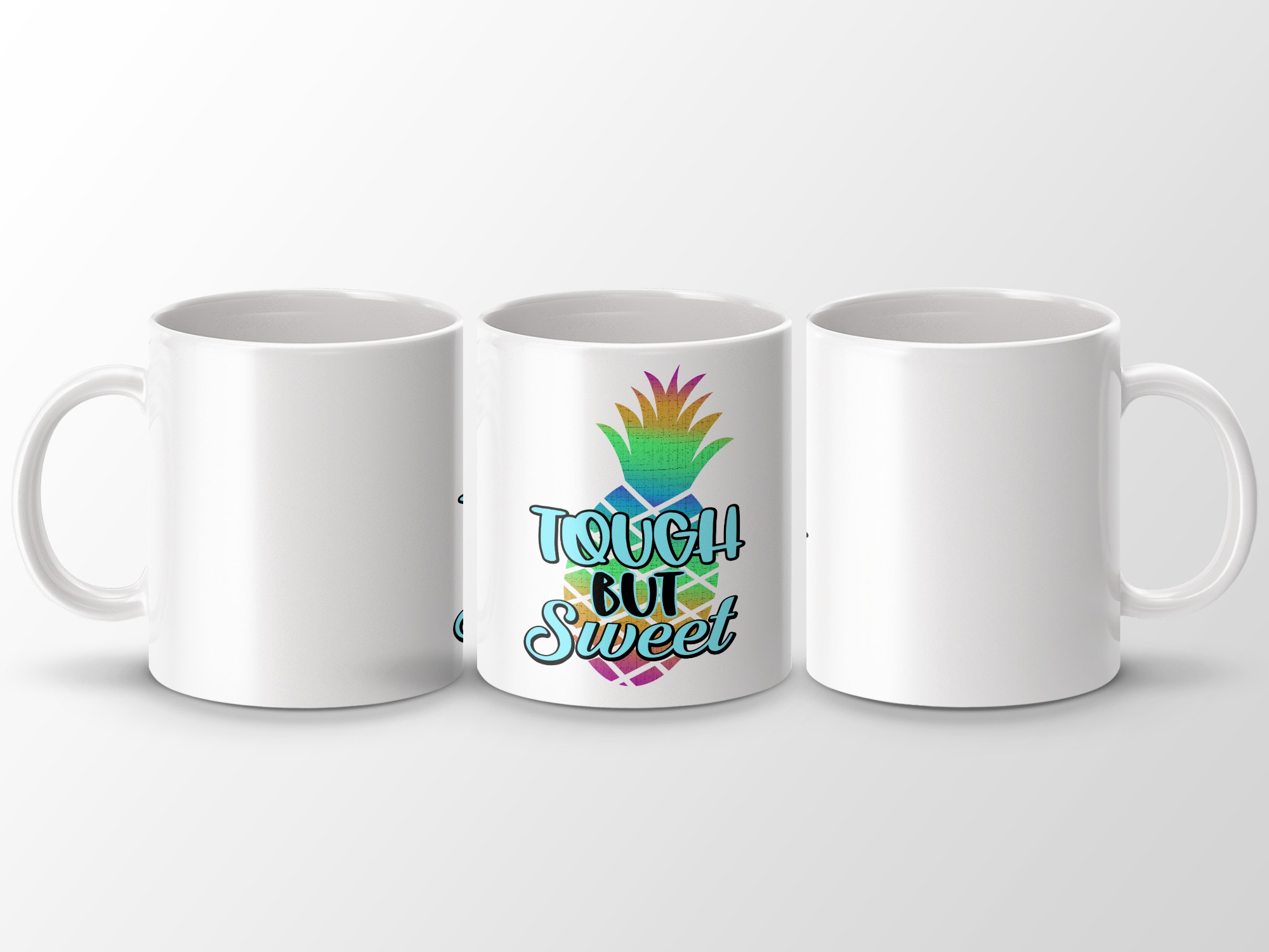 Tough But Sweet Pineapple Gradient Mug