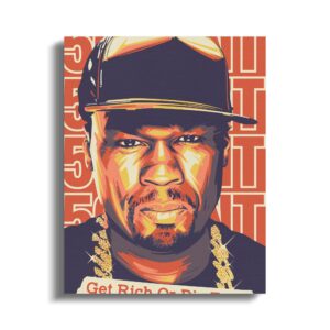 Cool 50 Cent Poster Digital Download PNG or JPEG