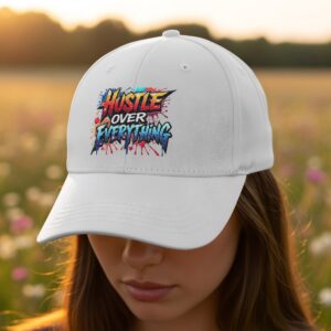 Hustle Over Everything Graffiti Style Hat