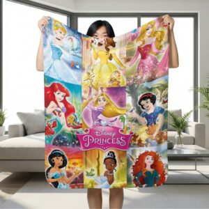 Classic Disney Princess Characters Blanket