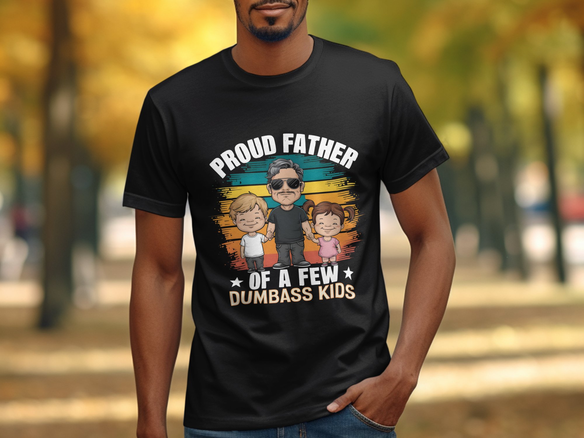 Proud Father T-Shirt, Funny Dad Shirt, Father of Kids Tee, Gift for Dad, Father's Day Gift, Dad Joke T-Shirt, Family T-Shirt - Image 3