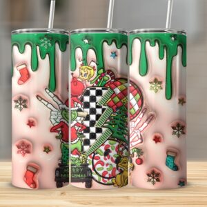 Grinch Christmas Skinny Tumbler, Holiday Grinch Tumbler, Christmas Gift Tumbler, Grinch Gift, Festive Grinch Cup, Christmas Skinny Cup
