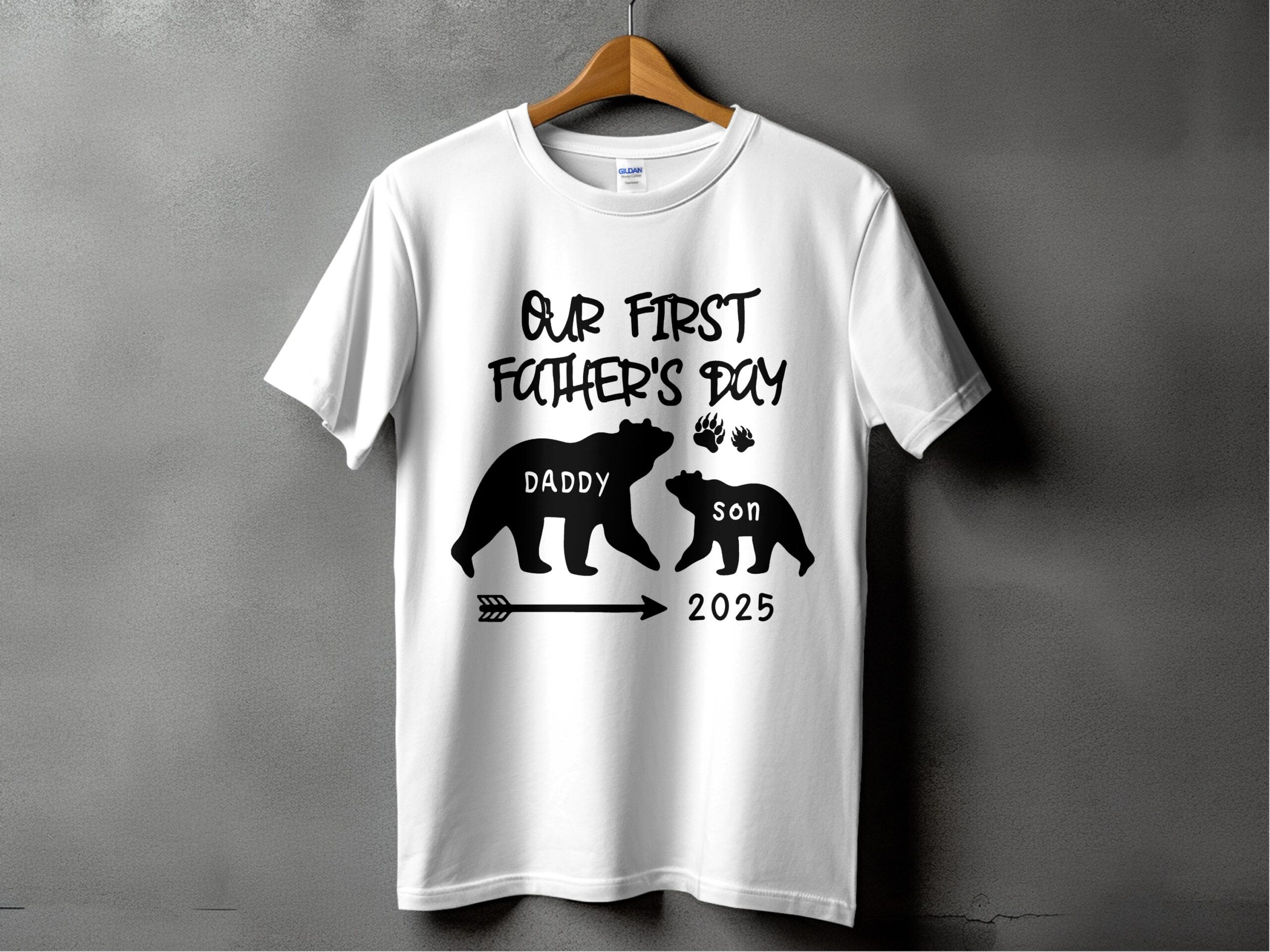 Our First Fathers Day 2025, Daddy Son Bears, Matching Outfit, New Dad Gift, T-Shirts, Digital Files, Fathers Day Gift, Papa Bear, Gift Idea
