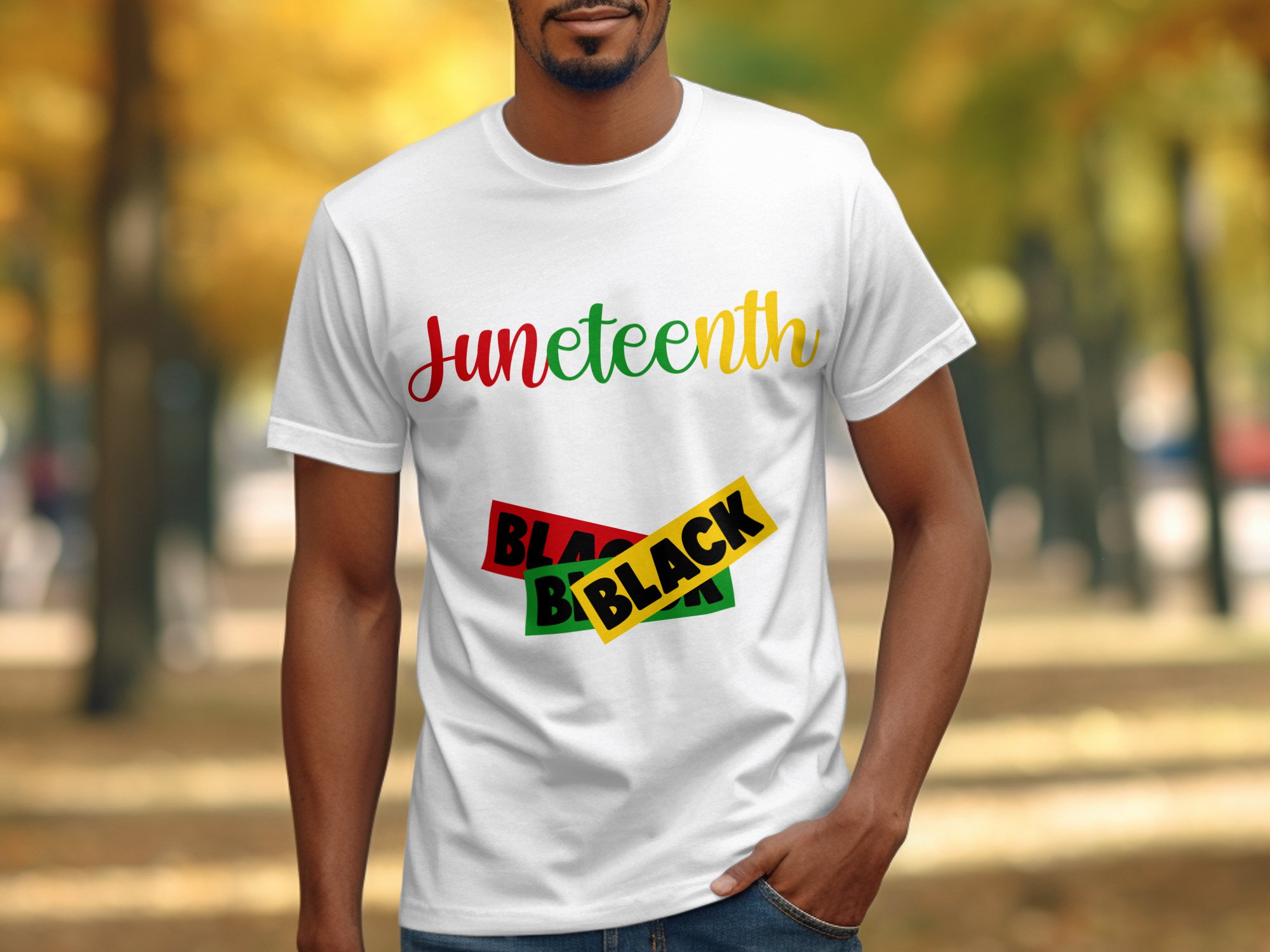 Juneteenth T-Shirt, Black Freedom Day Tee, Celebrate Juneteenth, Red Black Green Yellow, Juneteenth Shirt, Black History Month, Freedom - Image 3