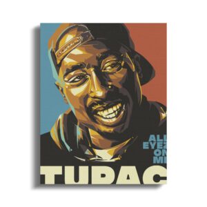 Tupac All Eyez On Me Art Print Digital Download PNG