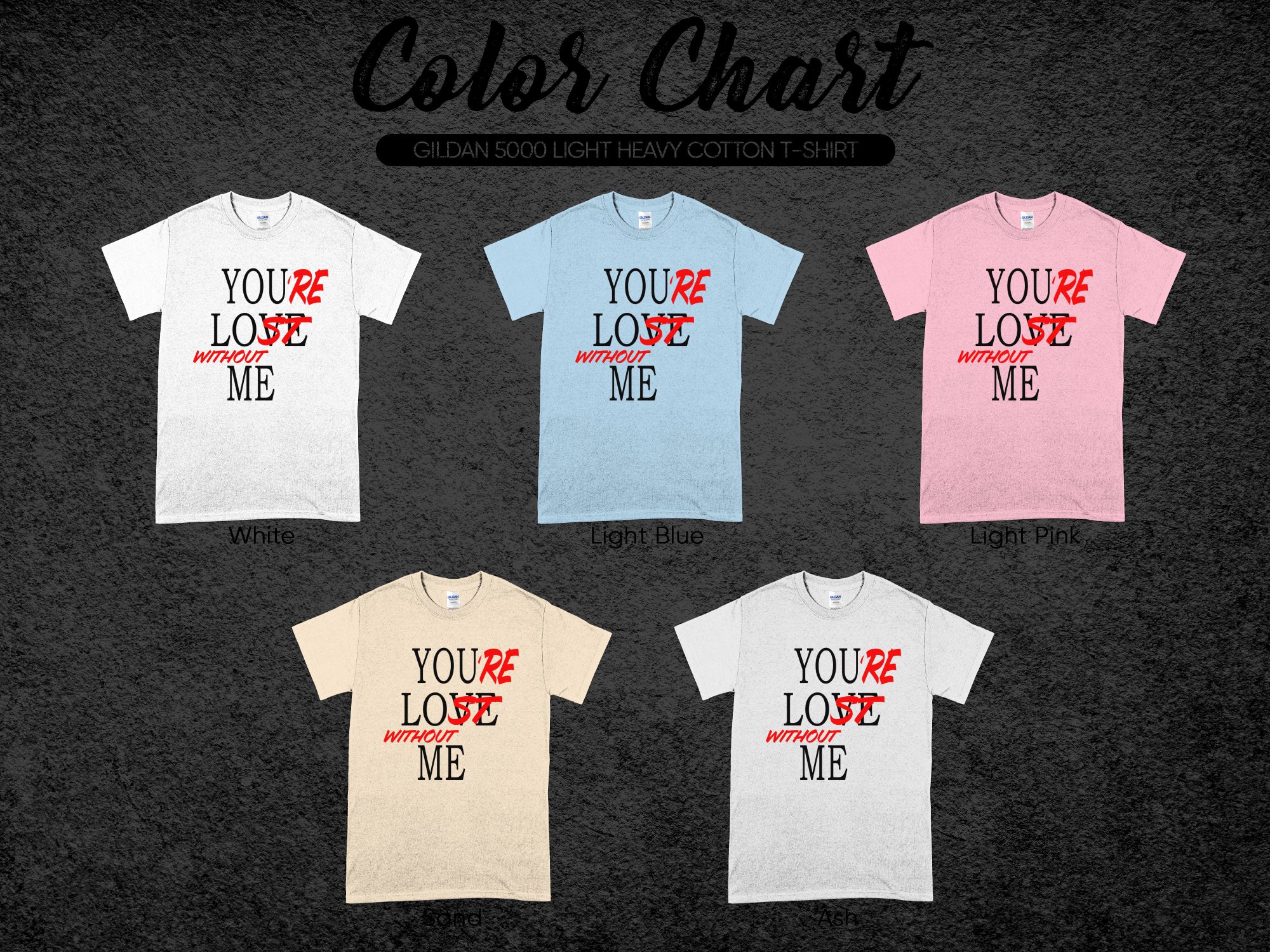 Youre Lost Without Me TShirt Design, Sarcastic Phrase Tee, Funny Digital Art, Unique Gift Idea, Trendy Apparel, Custom Print - Image 4