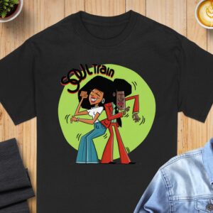 Soul Train Dance T-Shirt, Retro Cartoon Style, 70s Vibe, Groovy Dancing Duo, Vintage Inspired, Party Tee