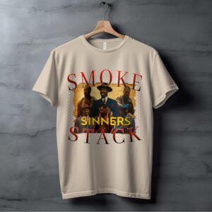 Smoke Stack Sinners T-Shirts,Digital Product,Movie Inspired Art, Gangster Design, Cool Graphic Tee, Printable Wall Art, Trendy Aesthetic