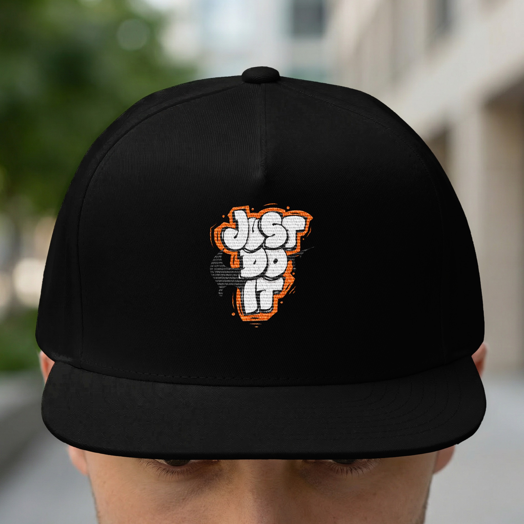 Street Art Just Do It Hat - Urban Graffiti Design - Image 3