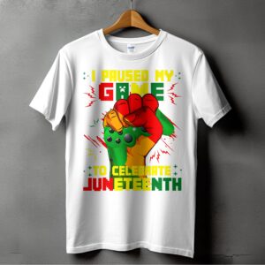 Juneteenth T-Shirt, Gamer Fist, Celebrate Freedom, Black History Month Tee, Gaming Juneteenth Shirt, Juneteenth Fist Tee