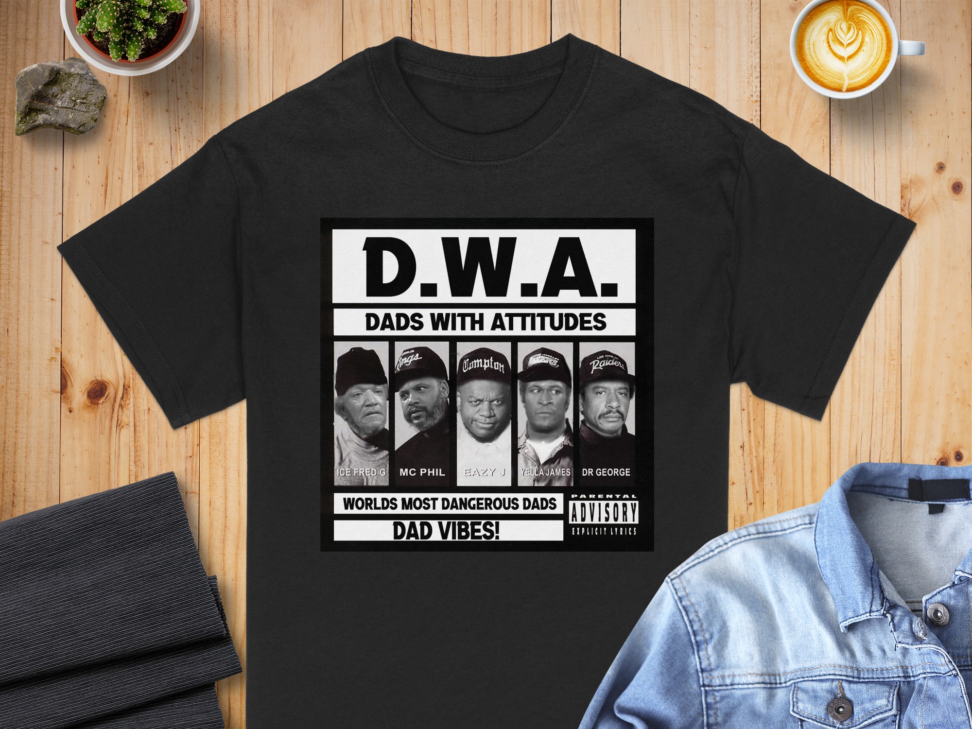 DWA Dads With Attitudes T-Shirt, Worlds Most Dangerous Dads Shirt, Dad Vibes Tee, Parental Advisory Shirt, Funny Dad Shirt, Fathers Day Tee