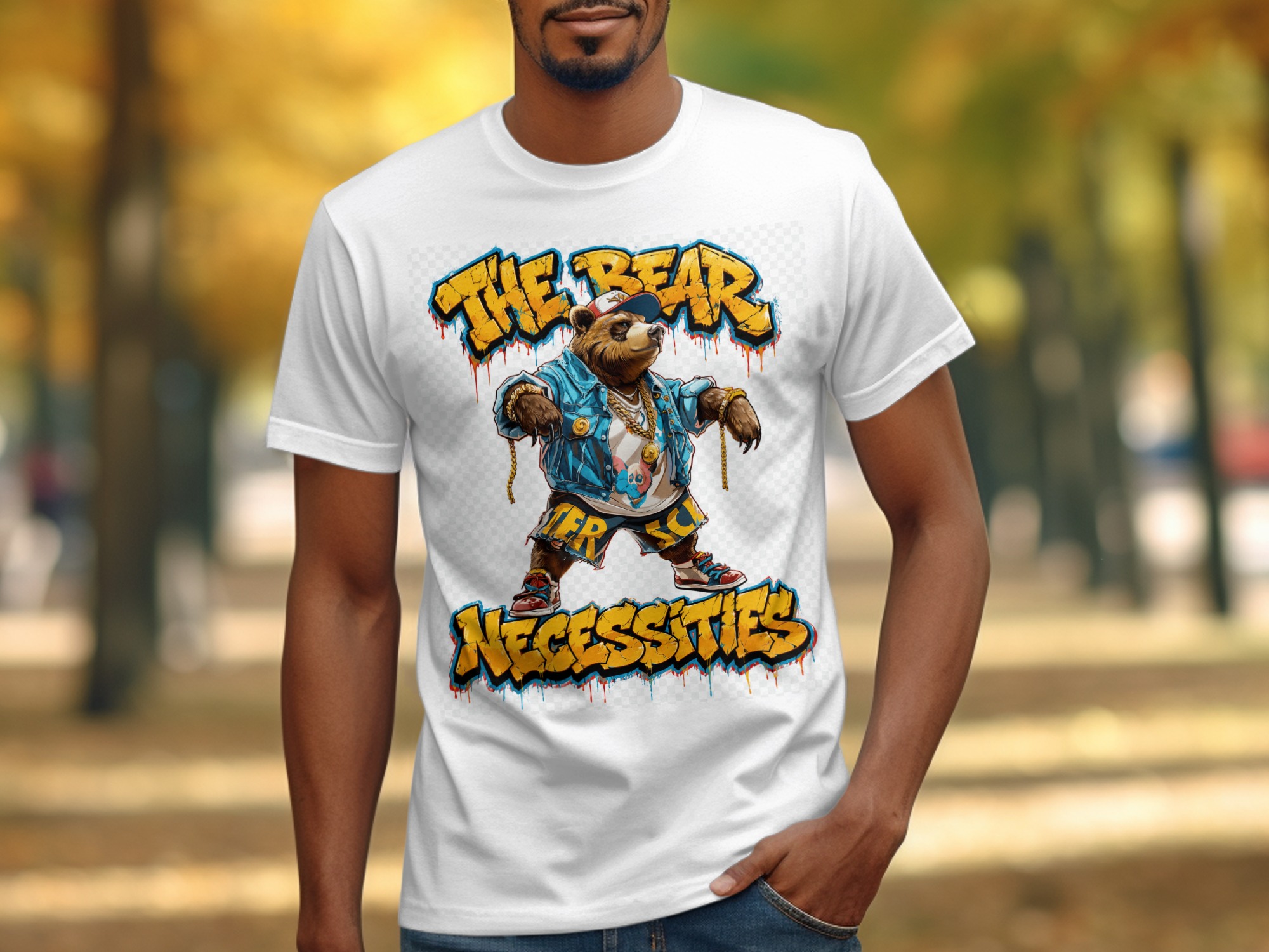 The Bear Necessities Hip Hop Bear T-Shirt - Image 3