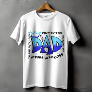 King Dad T-Shirts, Digital Print, Father's Day Gift, Birthday Gift for Dad, Best Dad Ever Gift, Dad Legend Gift, Dad Hero Print
