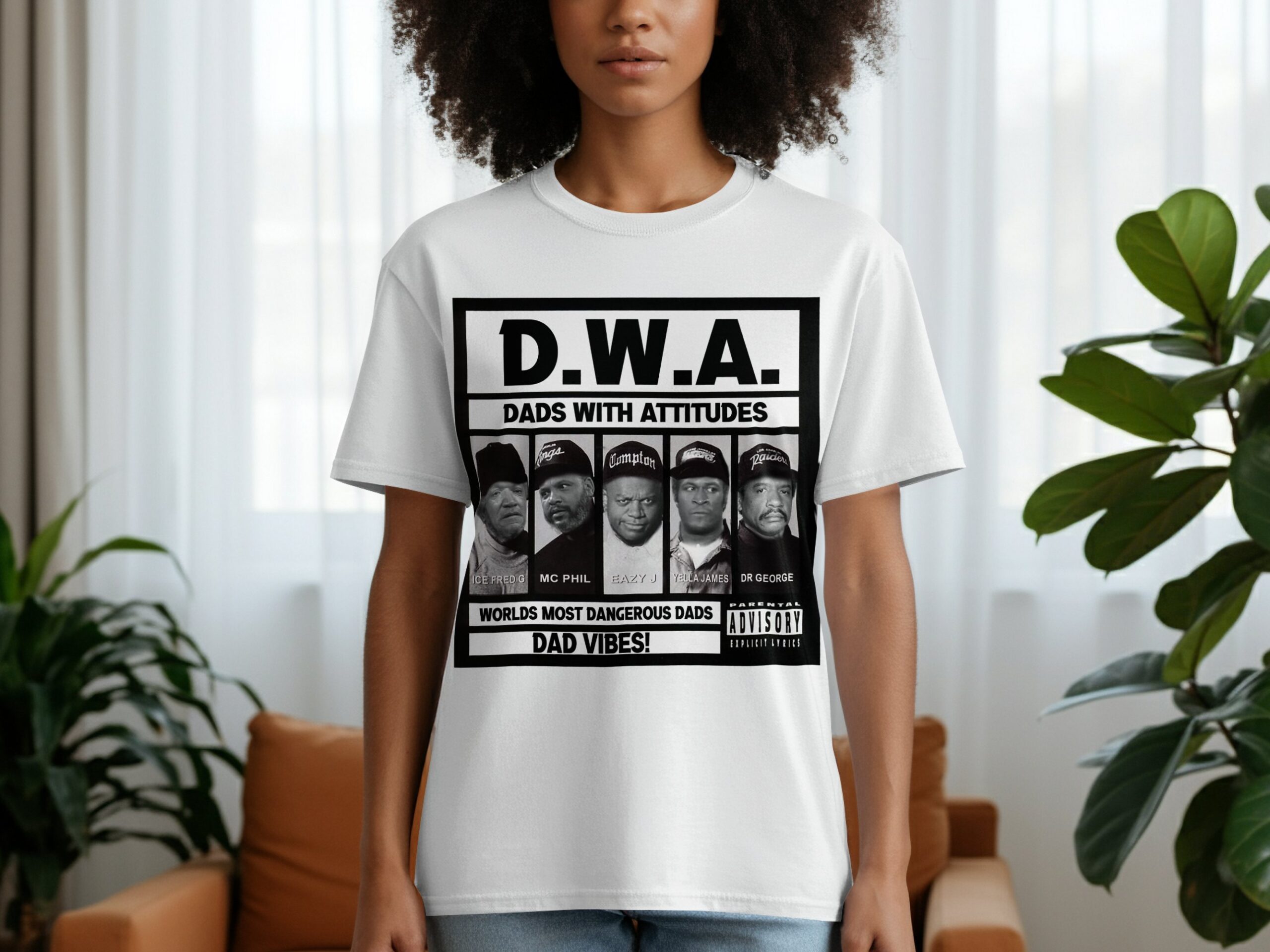 DWA Dads With Attitudes T-Shirt, Worlds Most Dangerous Dads Shirt, Dad Vibes Tee, Parental Advisory Shirt, Funny Dad Shirt, Fathers Day Tee - Image 4