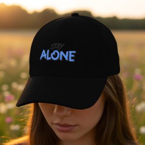 Stay Alone Graphic Hat - Sarcastic Introvert Style