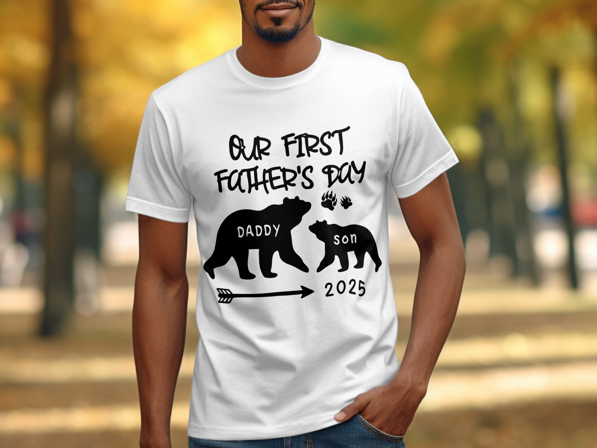 Our First Fathers Day 2025, Daddy Son Bears, Matching Outfit, New Dad Gift, T-Shirts, Digital Files, Fathers Day Gift, Papa Bear, Gift Idea - Image 3