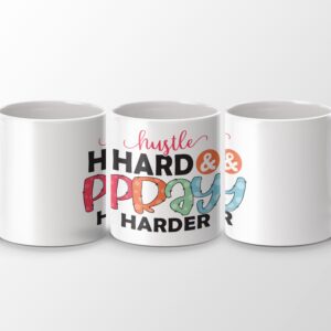 Hustle Harder Hat, Pray Harder, Motivational Hat, Inspirational Cap, Encouragement Gift, Faith Based, Religious Gift, Positive Hat