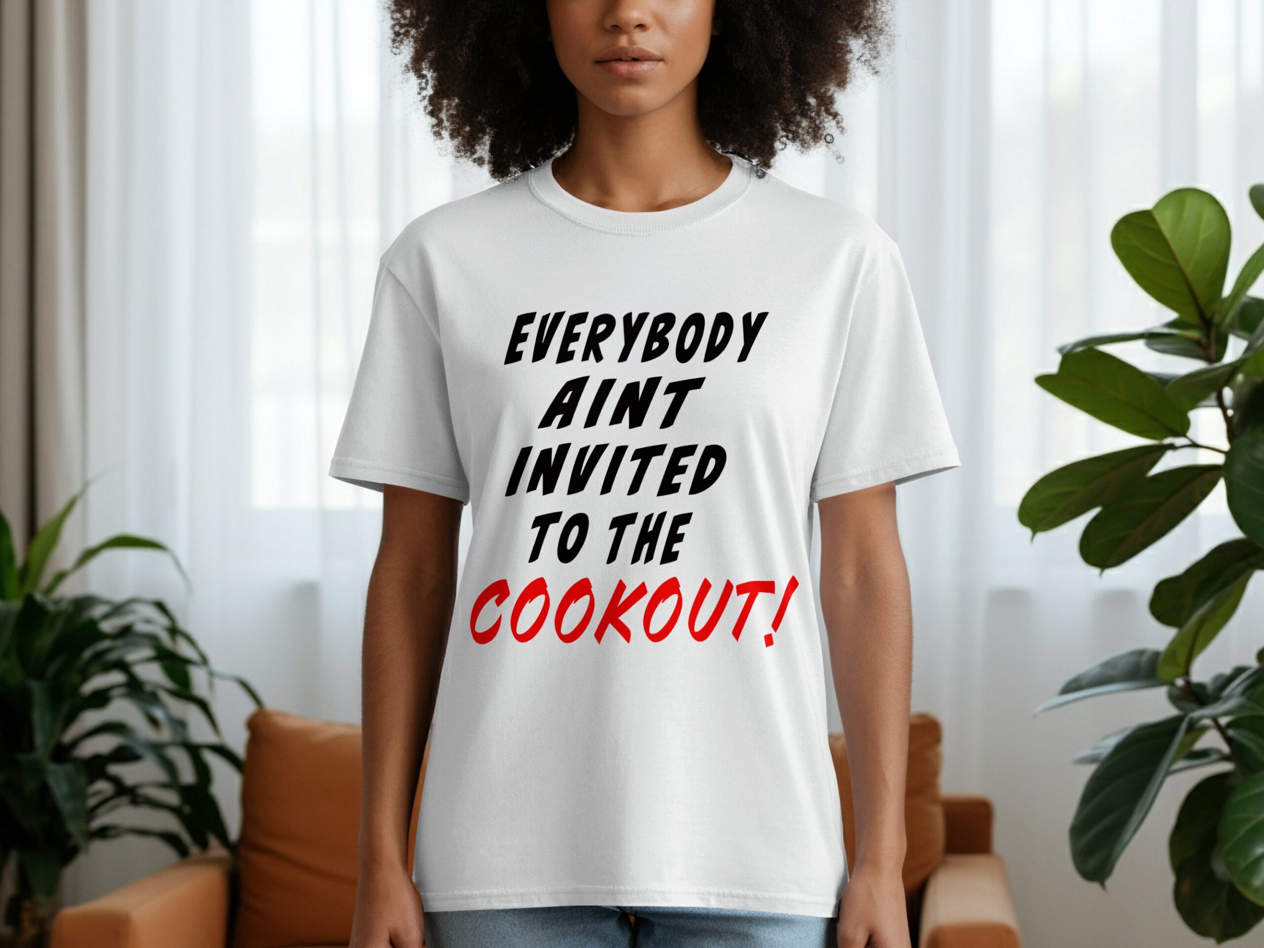 Everybody Aint Invited To The Cookout T-Shirt, BBQ Humor Tee, Sarcastic Cookout Shirt, Summer Party Tee, Funny Grilling Shirt - Image 4